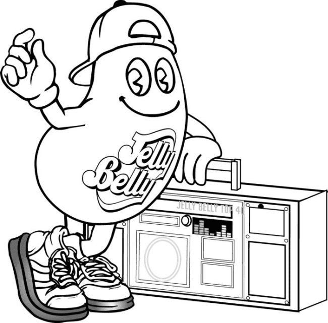 Jelly belly coloring pages printable for free download