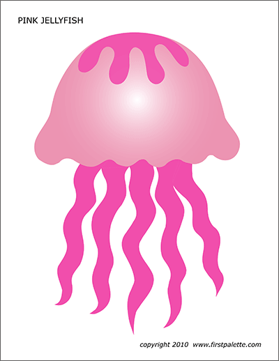 Jellyfish free printable templates coloring pages