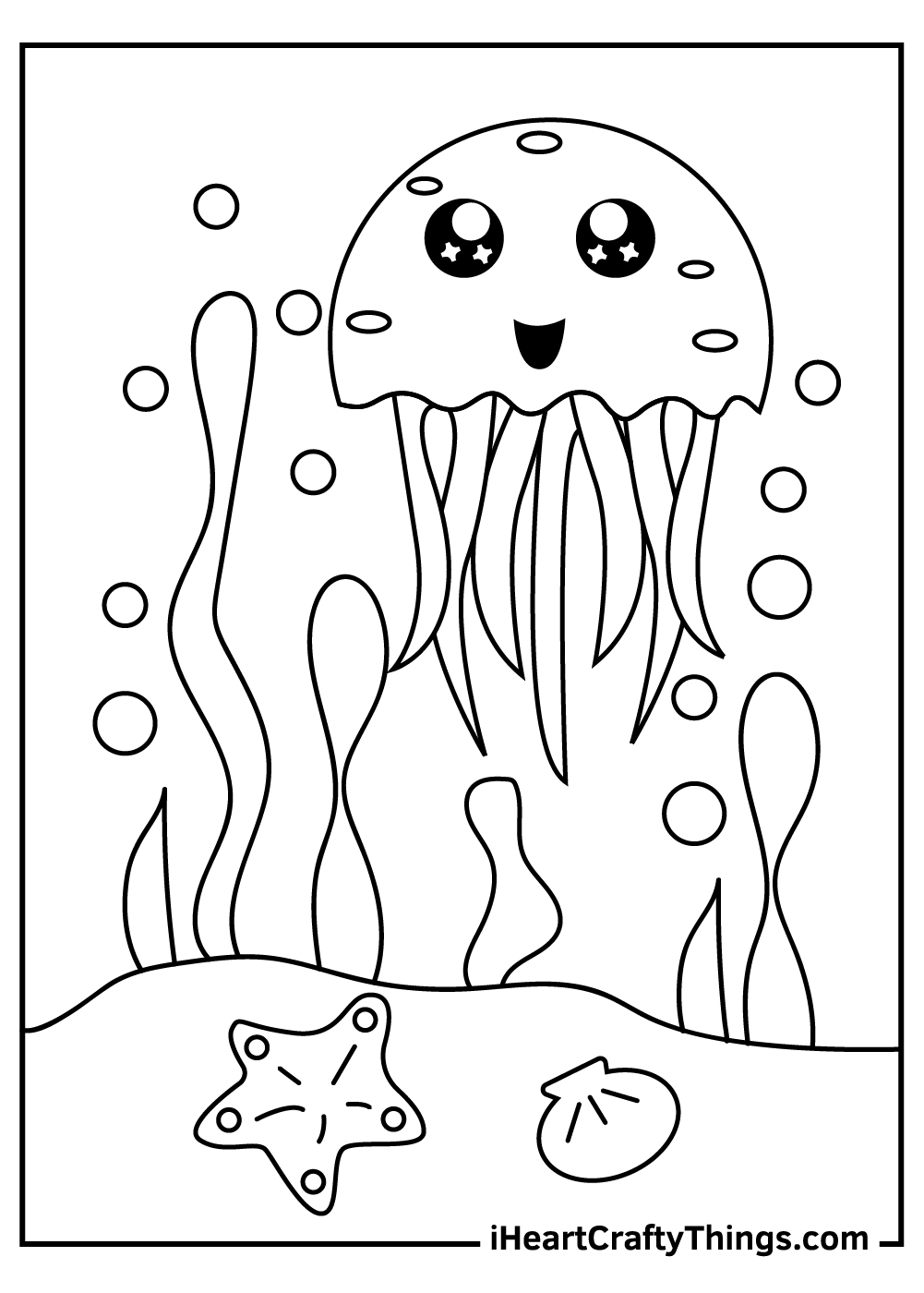 Jellyfish coloring pages free printables