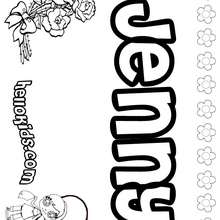 Jennie coloring pages