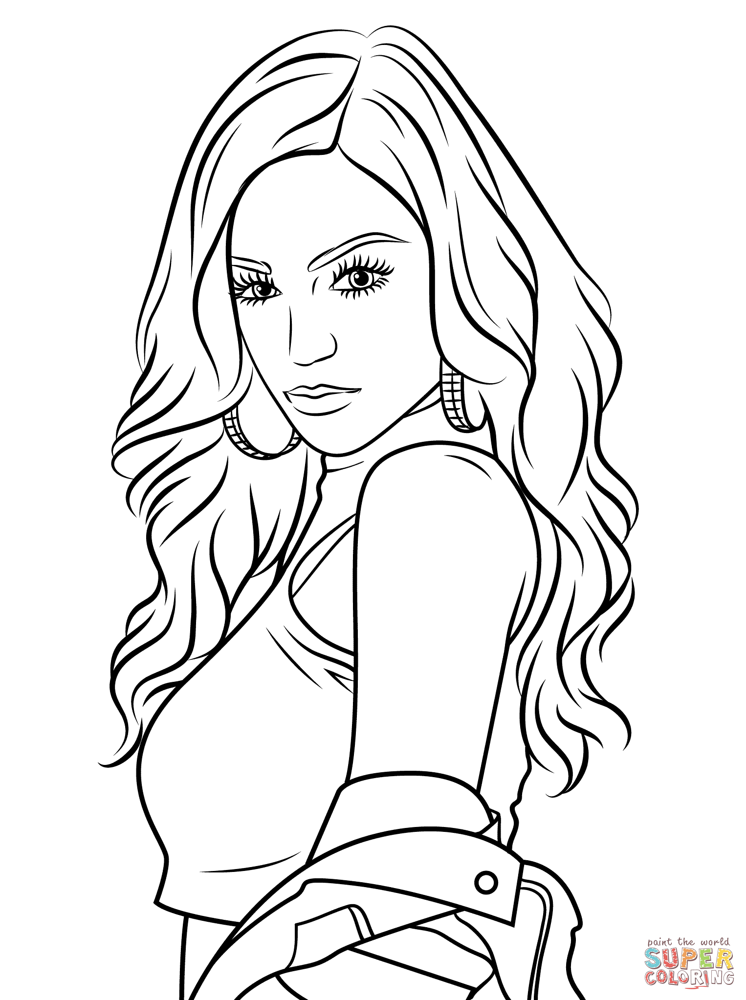 Cher lloyd coloring page free printable coloring pages