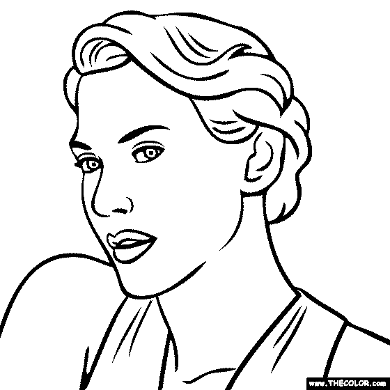 Faous actress coloring pages