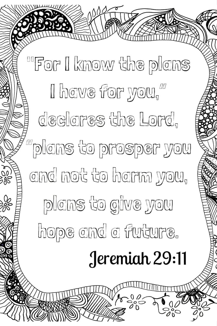 Scripture meditation free adult coloring printable