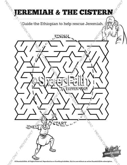 The prophet jeremiah sunday school coloring pages â