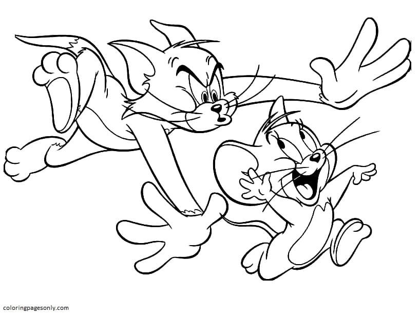 Tom and jerry coloring pages printable for free download