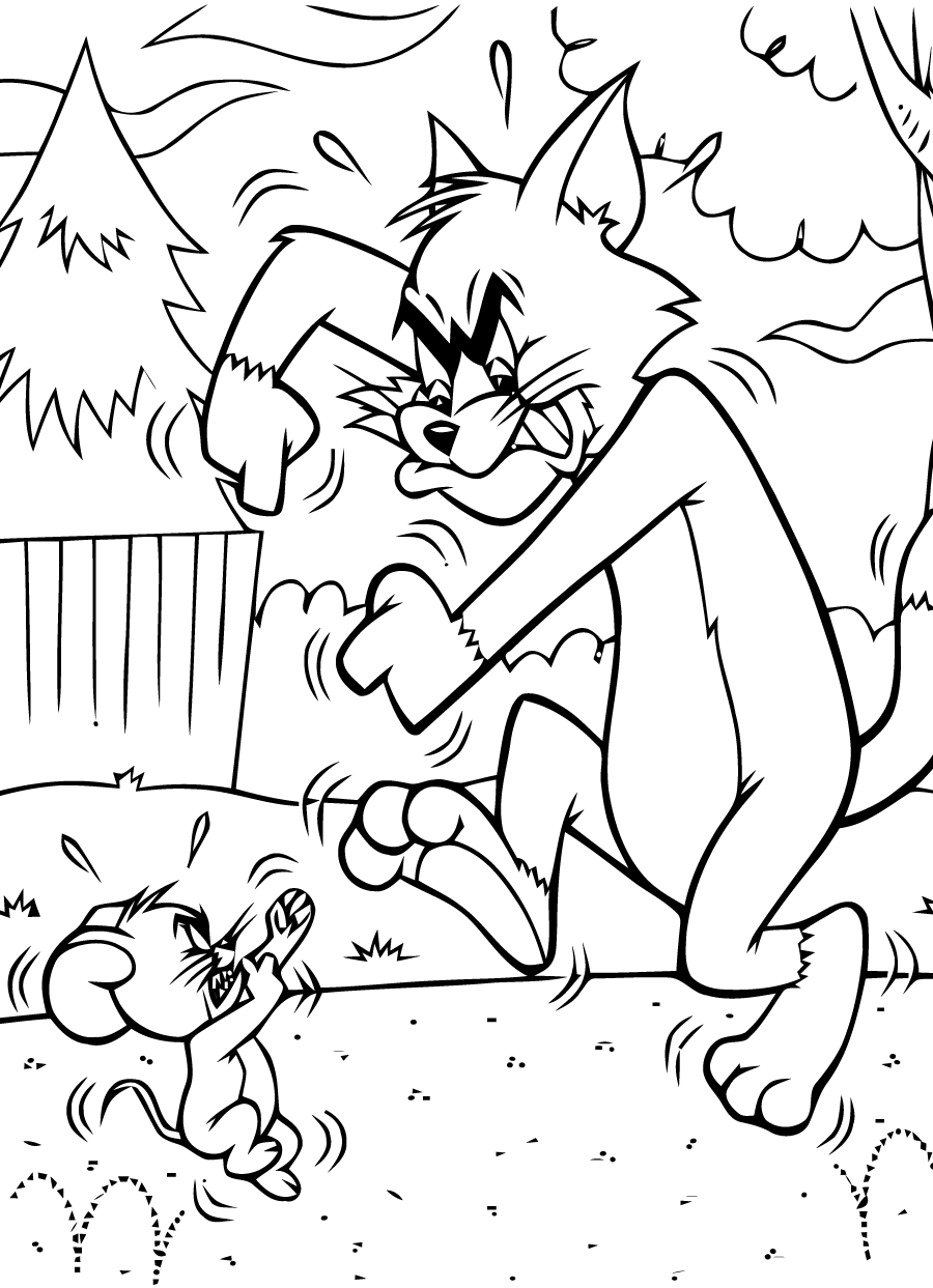 Free tom and jerry coloring pages to download