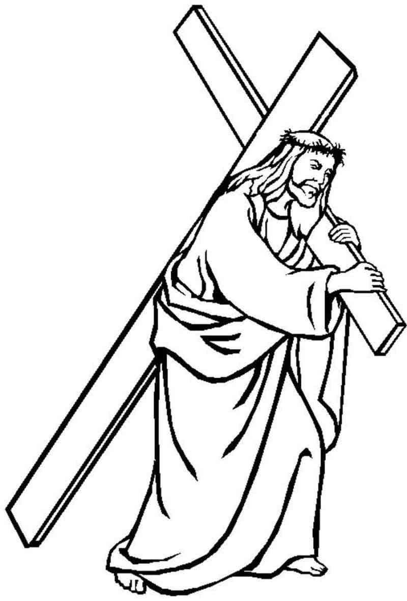 Cross coloring pages pictures free printable