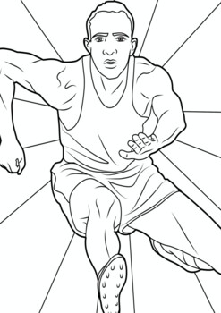 Black athelete jesse owens coloring page black history month resource