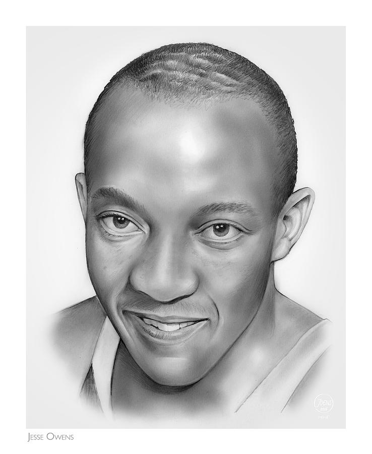 Jesse owens drawing by greg joens