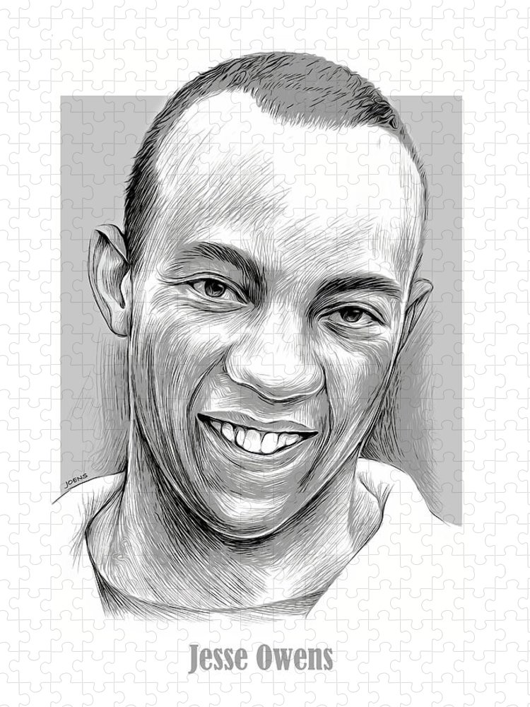 Jesse owens sep jigsaw puzzle by greg joens