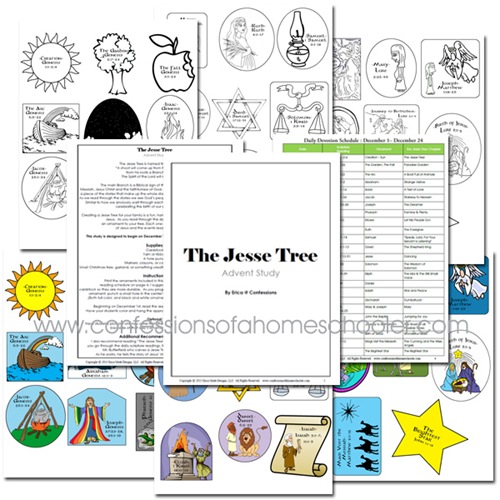 The jesse tree free printable