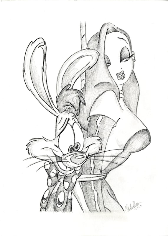 Roger jessica rabbit a print sketch