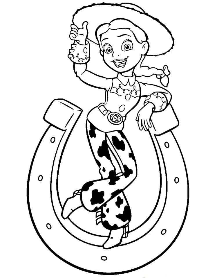Jessie toy story coloring page