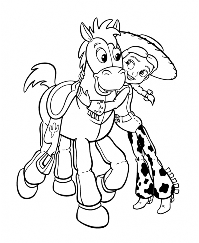 Jessie toy story coloring pages
