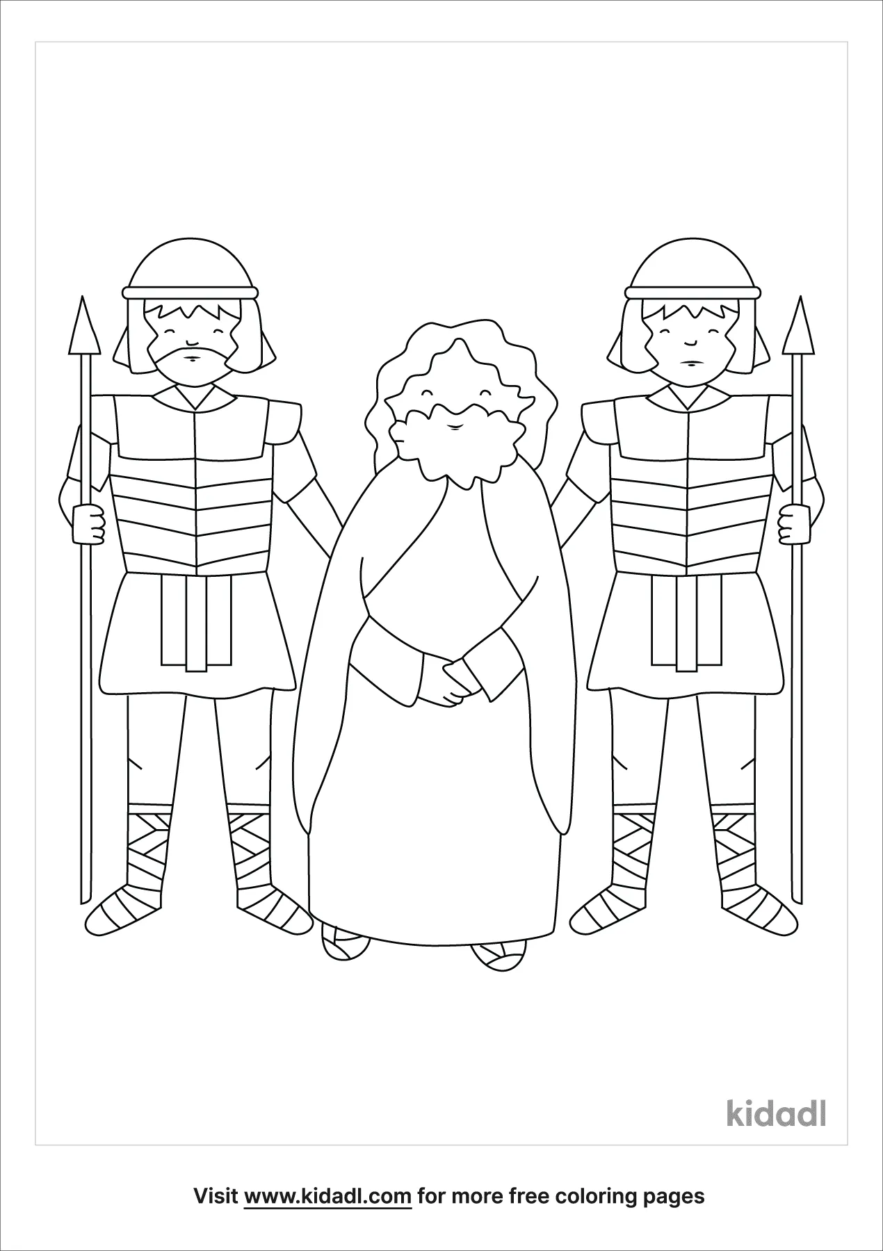 Free jesus arrested coloring page coloring page printables