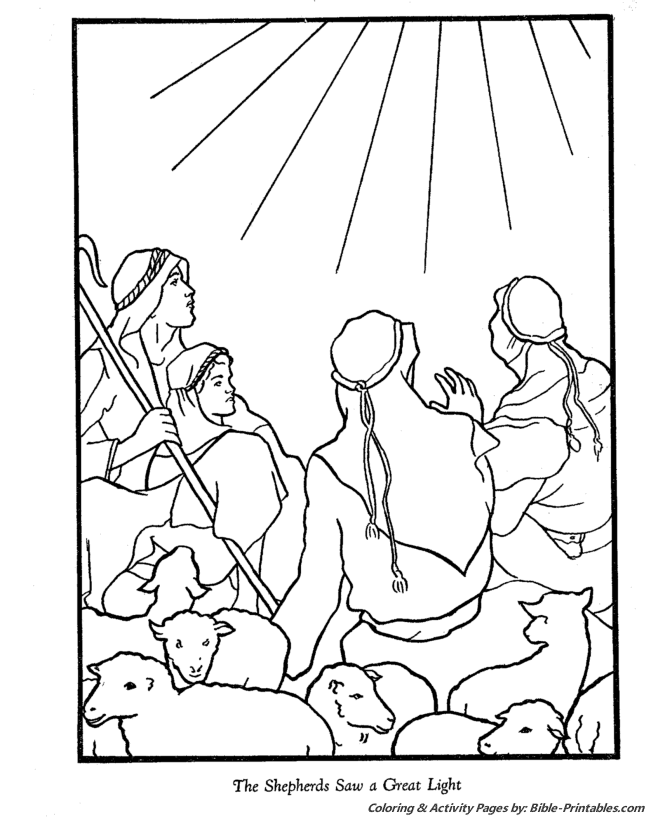 The christmas story coloring pages