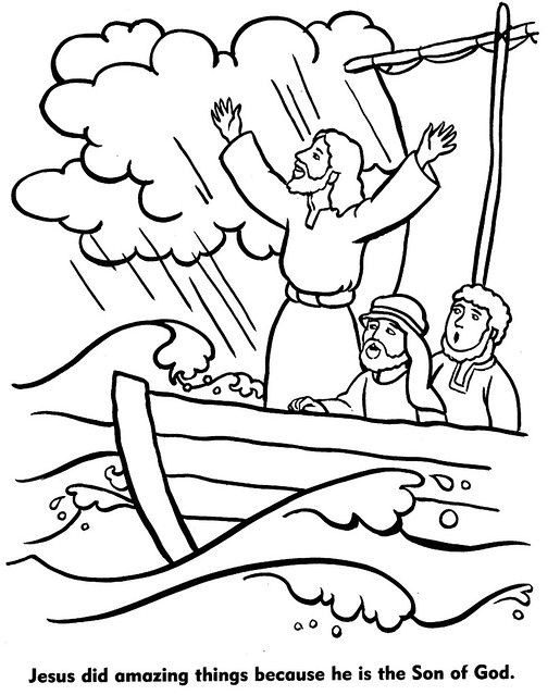 Coloring sheet jesus in the boat pagejpg jesus did amaâ