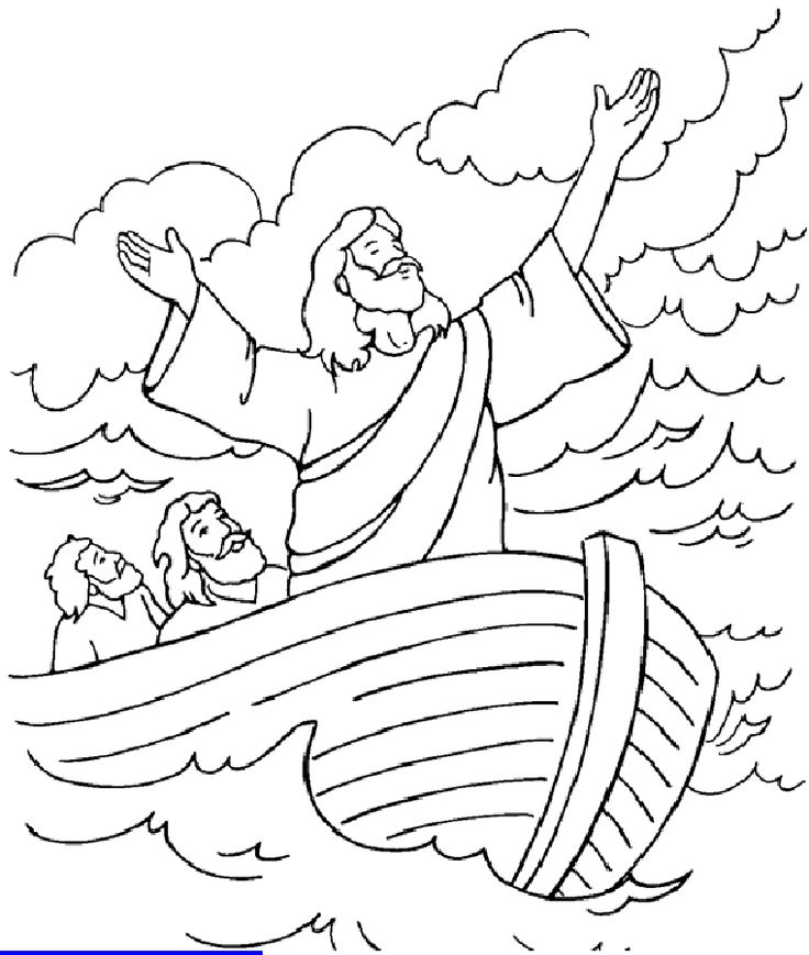 Jesus calms the sea jesus acalma a tempestade desenhos bãblicos para imprimir pãginas de colorir da bãblia