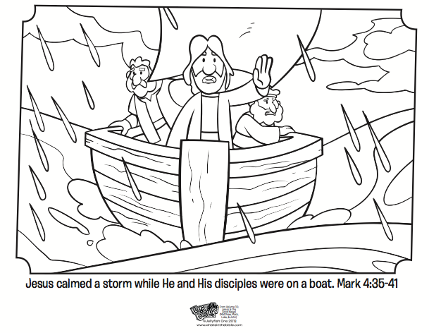 Jesus calms the storm