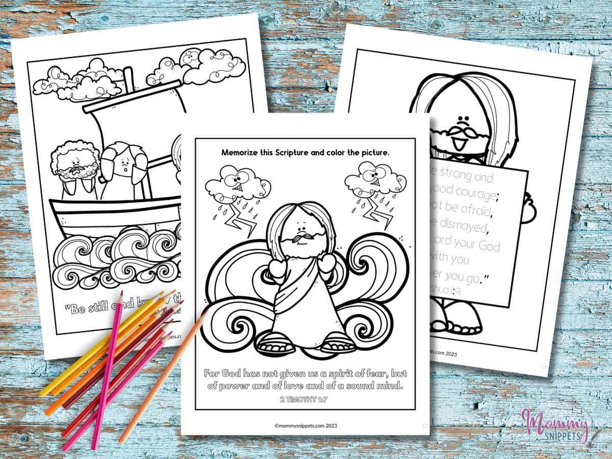 Free printable jesus calms the storm coloring pages