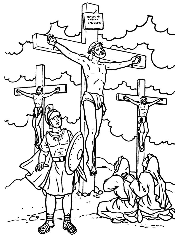 Jesus crucified coloring page sunday school coloring pages bible coloring pages christian coloring