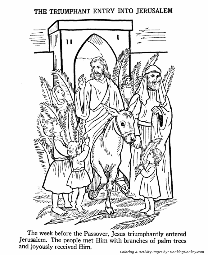 Easter bible coloring pages