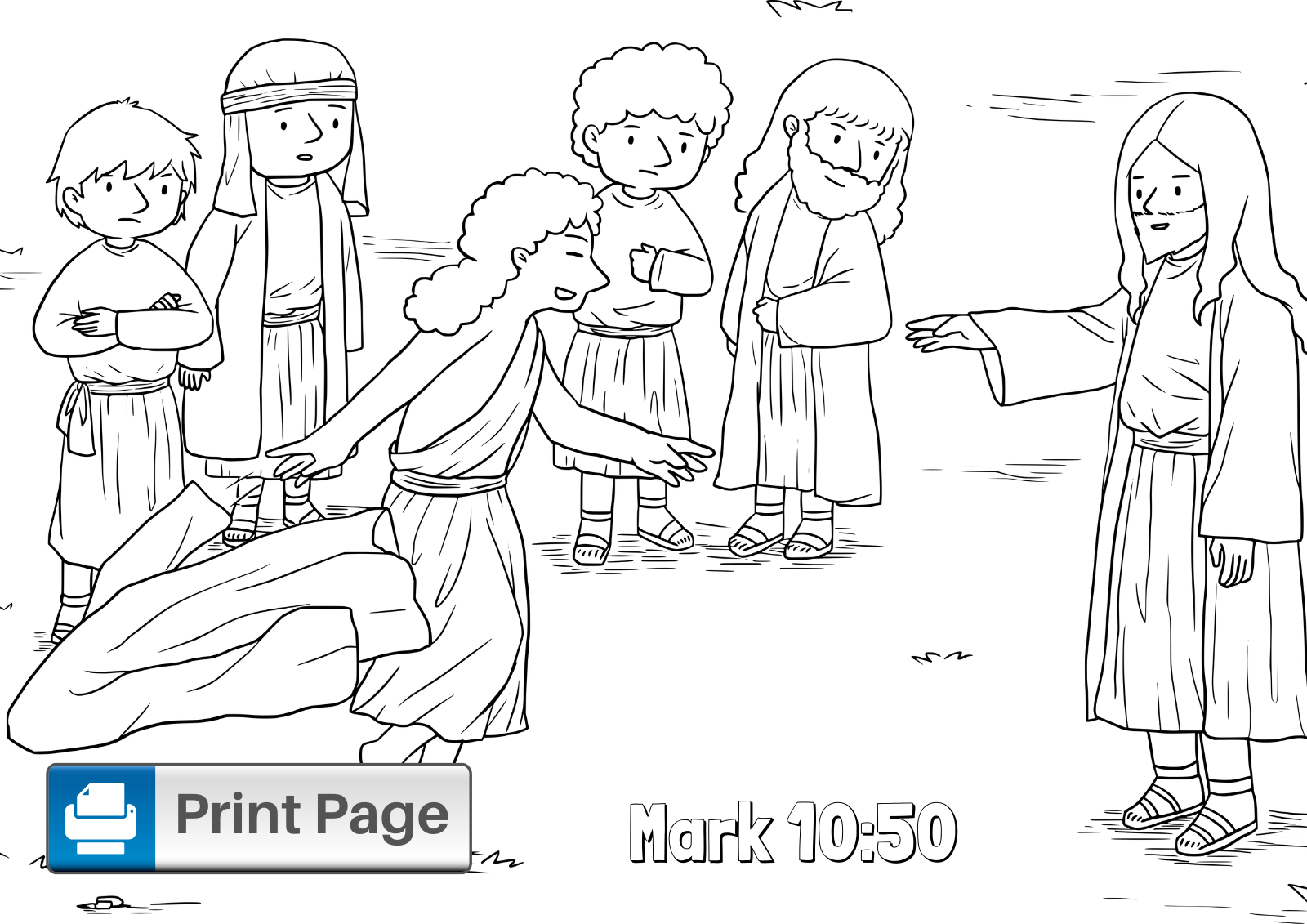 Jesus heals the blind man coloring pages free printables â connectus