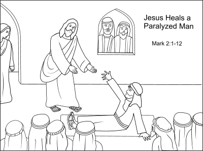 Preschool bible coloring pages