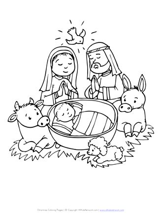 Baby in manger coloring page christmas coloring pages free christmas coloring pages printable christmas coloring pages