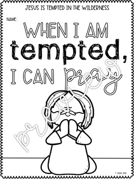 Jesus is tempted printable activities for sunday school print go