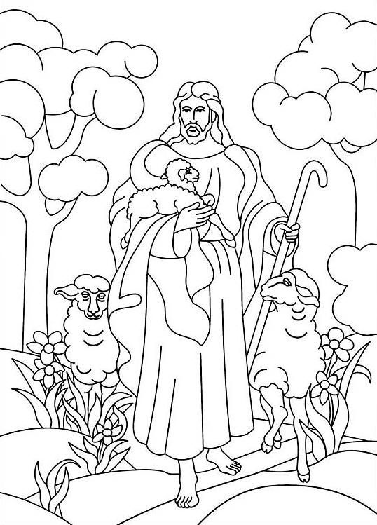 Jesus is the good shepherd bible coloring page jesus coloring pages bible coloring pages bible coloring