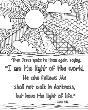 Memory verse coloring page