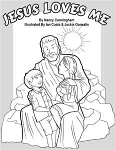 Jesus loves me coloring book â basic training bible ministries