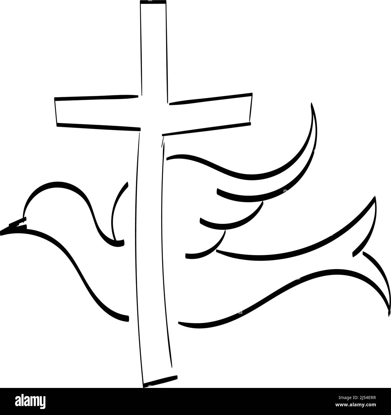 Jesus cross clipart black and white stock photos images