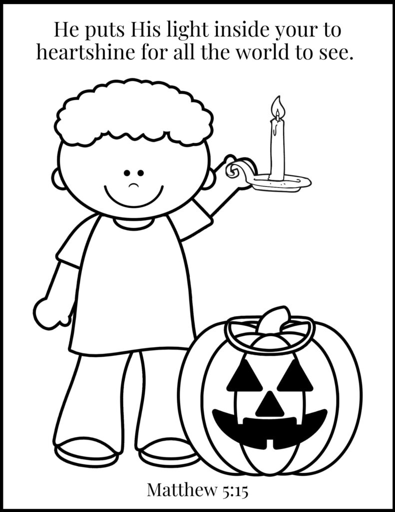 The best christian halloween coloring pages