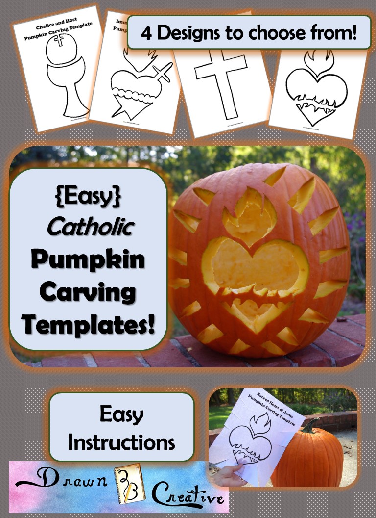 Easy catholic pumpkin carving templates