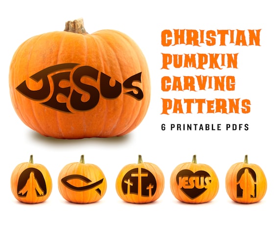 Christian pumpkin carving patterns jesus stencils to share your faith this halloween