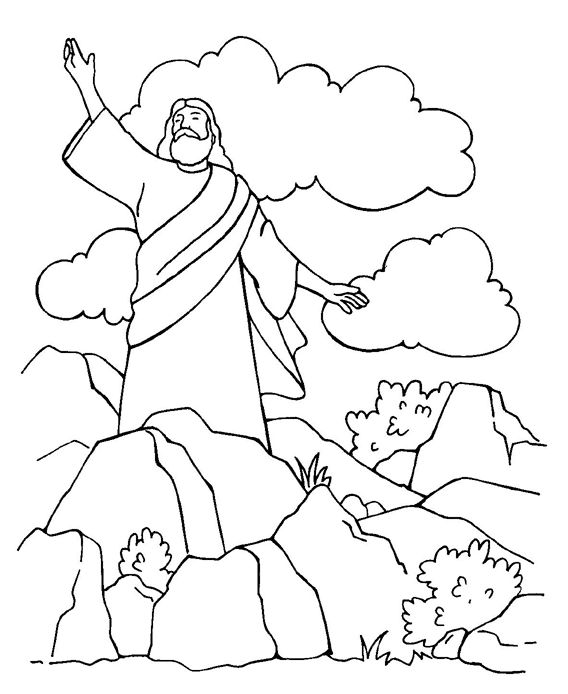 Jesus resisting temptation coloring page