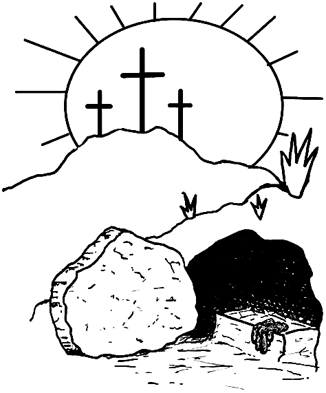 Religious easter coloring pages printable for free download