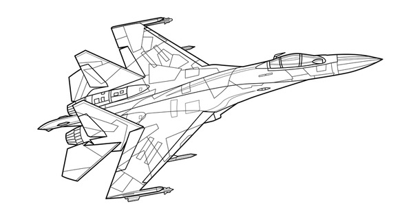 Airplane coloring page images stock photos d objects vectors