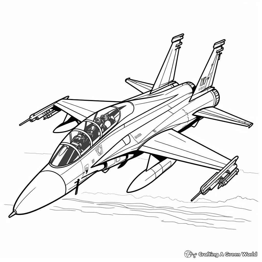 Jet coloring pages