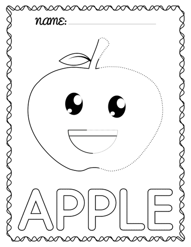 Word search puzzle tracing coloring pages apple bat jet gift freebies teaching resources