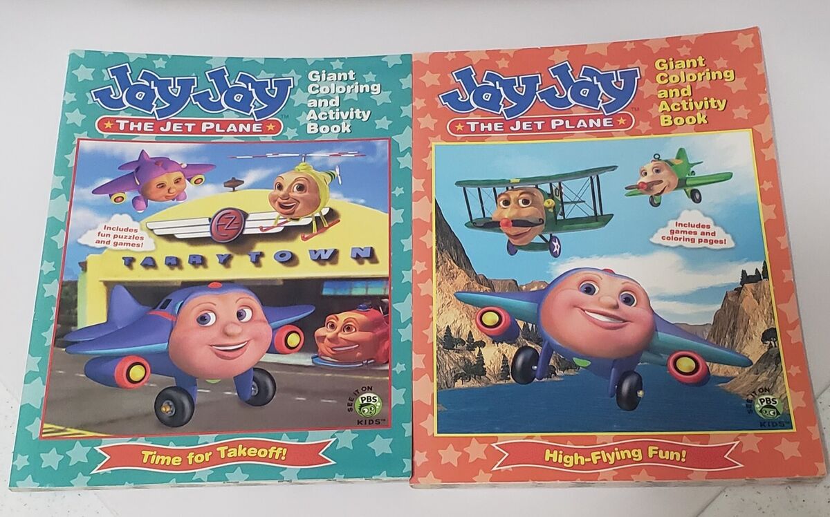 Jay jay the jet plane oop coloring book set of