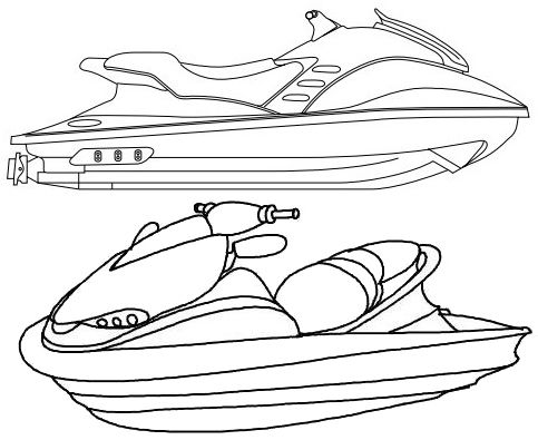 Fun jet ski coloring pages for kids coloring pages jet ski ski drawing