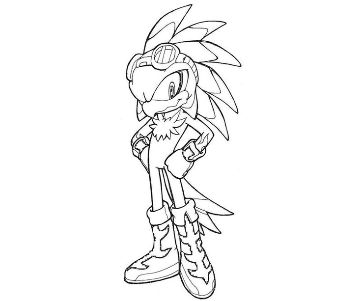 Jet the hawk coloring pages coloring pages sonic generations sketches