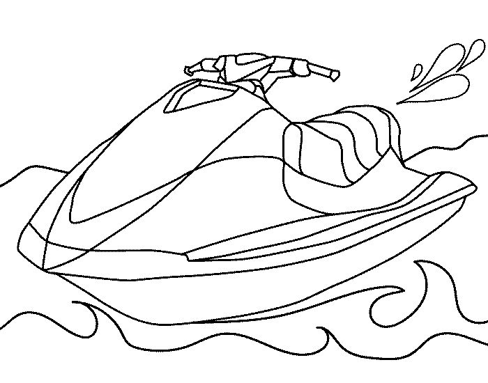 Water sports coloring pages