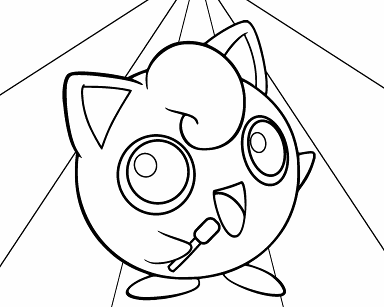 Free coloring page jul jigglypuff pokemon