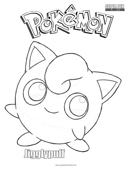 Jigglypuff pokemon coloring page