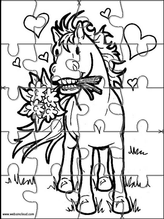 Printable jigsaw puzzles to cut out for kids animals coloring pages horse coloring pages horse coloring valentine coloring pages