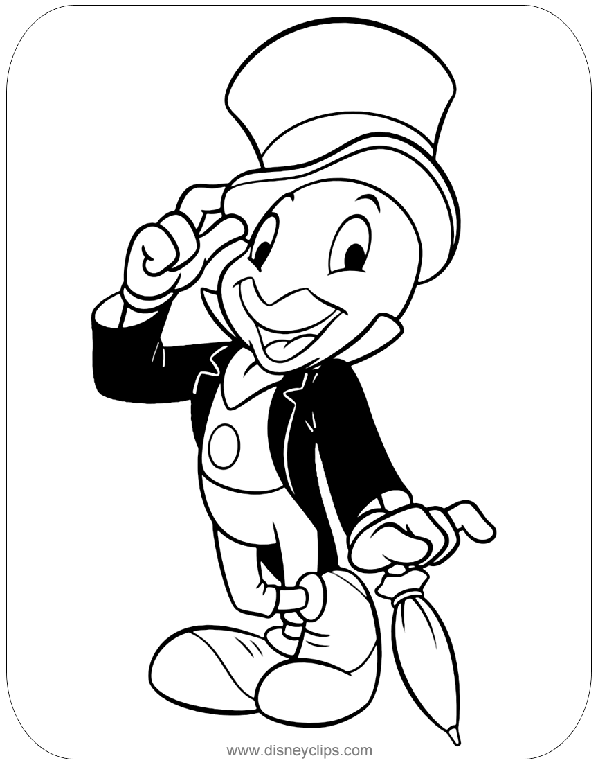 Printable pinocchio coloring pages